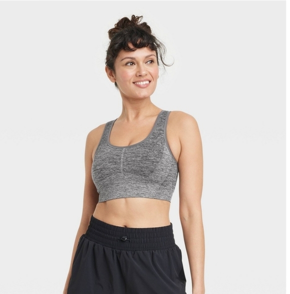 all in motion Other - Women's Seamless Medium Support Racerback Midline Sports Bra - All In Motion XS